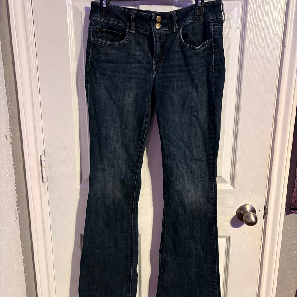 American Eagle Outfitters Dark Blue Flare Jeans
